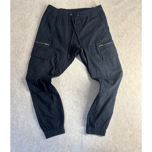 CSG Black Cargo Pants Mens Large Waist 34